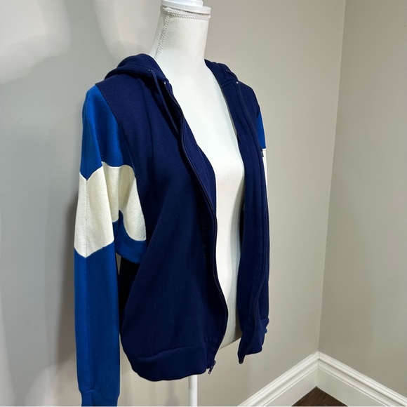 Vintage 80's Full Zip Hoodie - Men's Track Jacket - Main Event Athletic Club - Picture 9 of 11